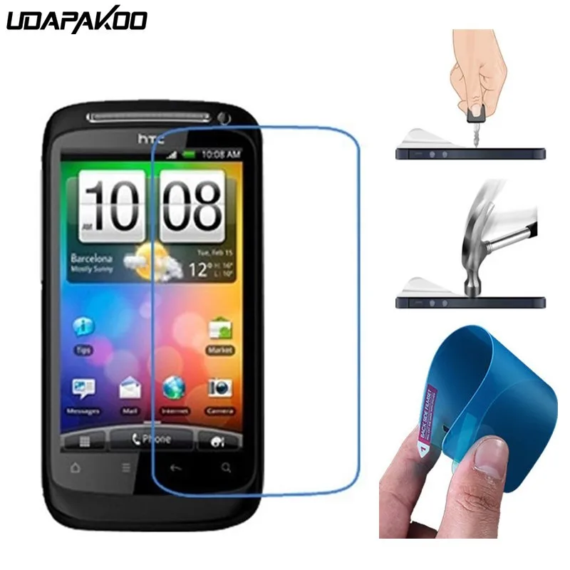 

udapakoo Explosion proof Screen Protector film soft glass nano film for HTC 8S A620e A620d A620t G12 Desire Wildfire S S510e G13