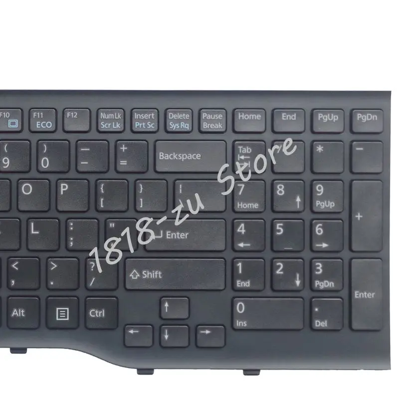 YALUZU новый английский Клавиатура для Fujitsu Lifebook AH552 CP581751-01 CP611954-01 США Клавиатура ноутбука черный