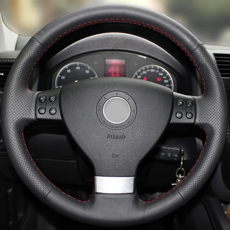 Car Steering Wheel Cover for Volkswagen Golf 5 Mk5 VW Passat B6 Jetta