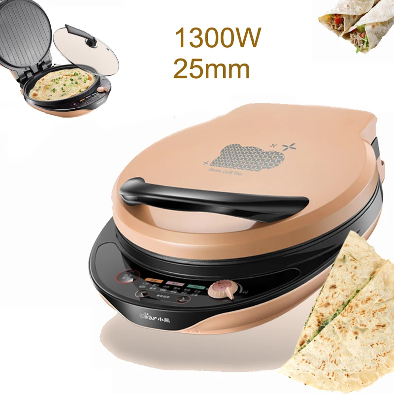 15 JA160,1300W Multi function Electric Crepe Makers with Glass Cover