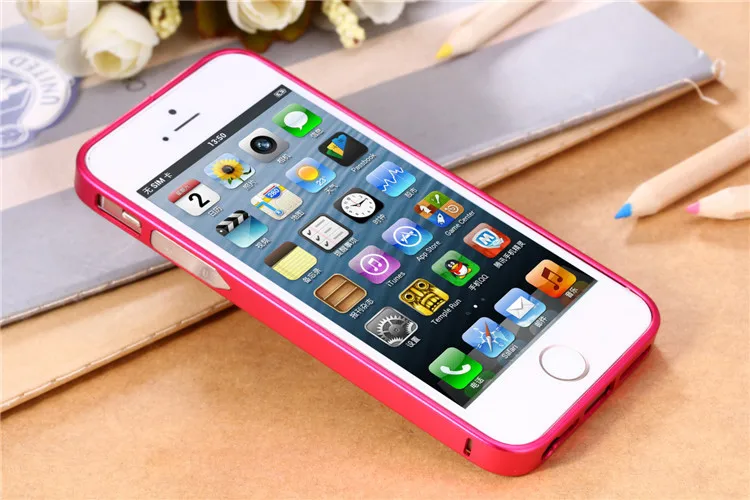 upgraded metal bumper case for iphone 5s 4s (13)