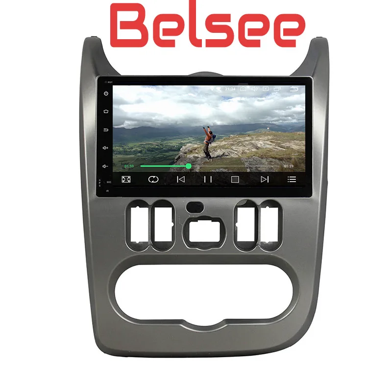 

Belsee 9" Android 8.0 Auto Radio GPS Navigation Multimedia Parts Steering Wheel Car DVD for Renault Dacia Duster Logan Sandero