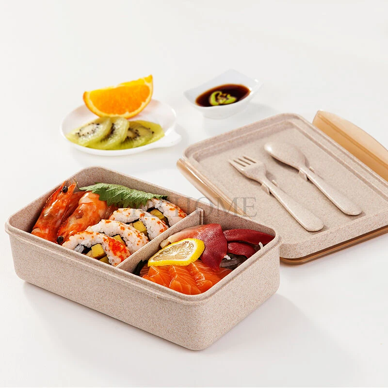 Pro 1100ml Lunch Bento Box with Fork Reusable Bento Lunchbox Large Size