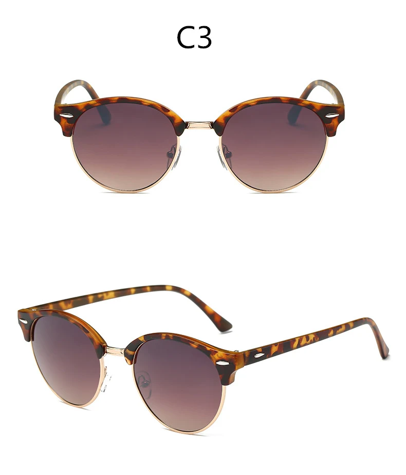 ASOUZ 2019 new round men's sunglasses UV400 fashion brand ladies glasses classic retro popular designer design driving sunglasses (4)