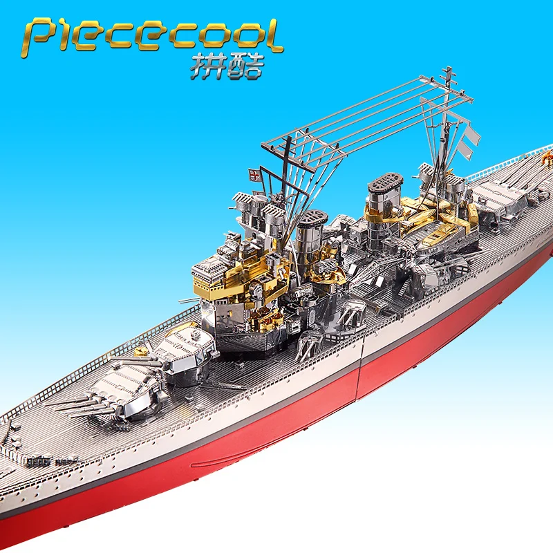 Piececool HMS металлический пазл принца уэлса 3D военная модель игрушки Пазлы наборы военный линкор Главная сила британского флота