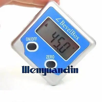 

Electronic Digital Inclinometer Angle Protractor Gauge Bevel Box Meter Testing Tool Magnetic Base 0-360 Degree Metal Box