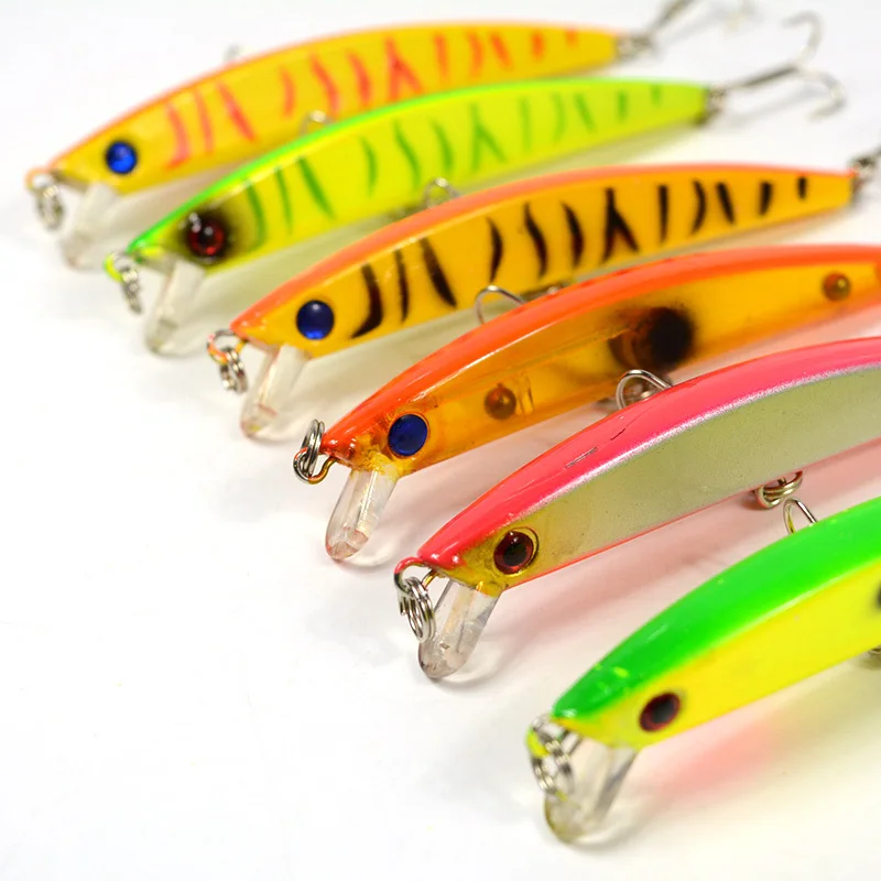 6 Color 9.5cm 7.7g Minnow Fishing Lure 3D Plastic Artificial Bait Minow Fishing Lures Fake Baits Sea Fishing Accessories MI001 6 Color 9.5cm 7.7g Minnow Fishing Lure 3D Plastic Artificial Bait Minow Fishing Lures Fake Baits Sea Fishing Accessories MI001