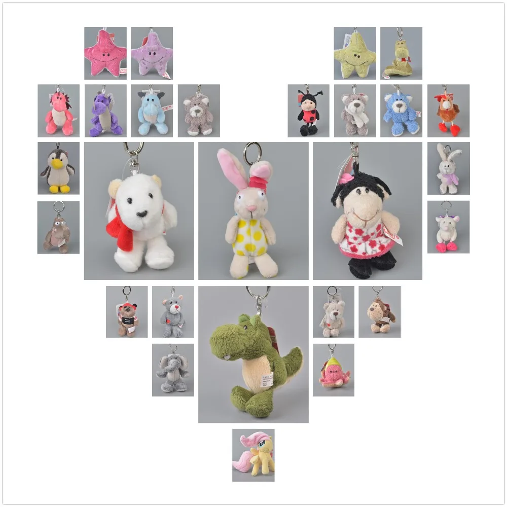 

10cm Lovely Stuffed Animals Plush Toy, Cute Plush Pendant, Keychain, Keyholder Gift Free Shipping