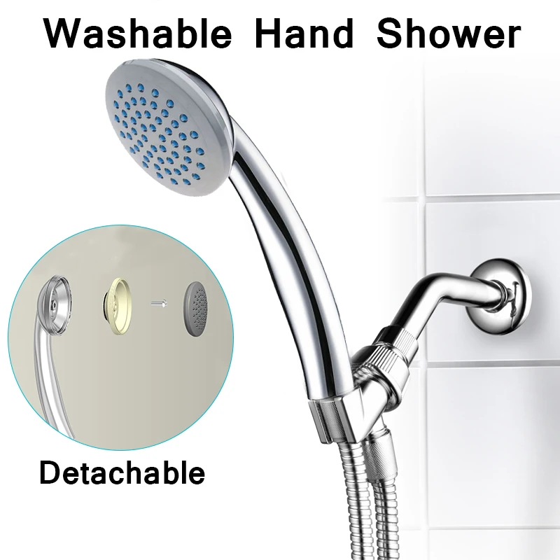 

Shower Head Handheld Detachable water saving shower heads high pressure Anti-limescale Shower bath head for bathroom