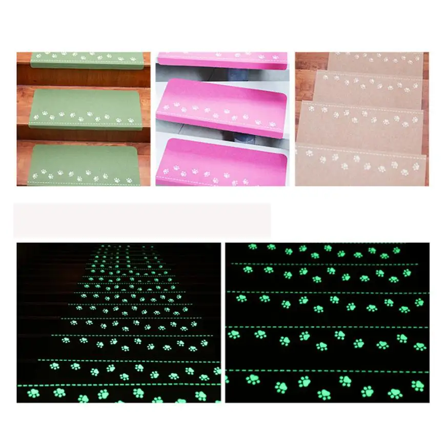 Luminous Visual Stair Carpet Pad Anti-Skid Staircase Mats Safe Treads Soft #96