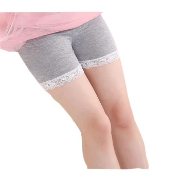 

2016 summer girl safety pants underwear lace Soft cotton plain color design lingerie comfortable panties boxer briefs girl short