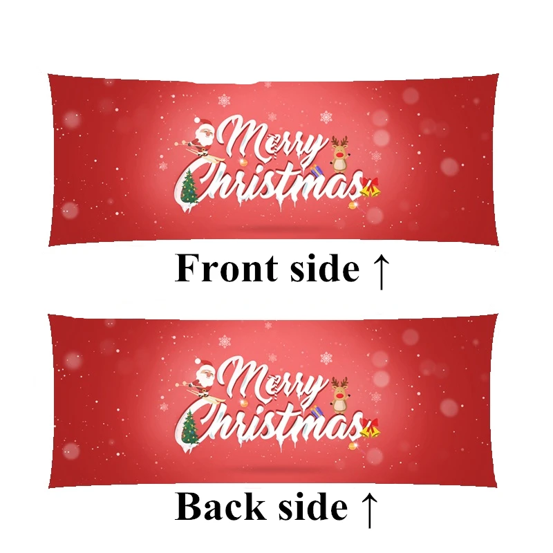 

Merry Christmas Custom festival gift Body Pillow include inner long size pillows
