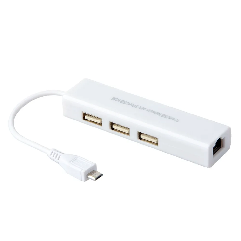 5 in 1 USB HUB Micro USB to Network LAN Ethernet RJ45 Adapter With 3 Port USB 2.0 HUB for iMac Laptop Accessories 5 in 1 USB HUB Micro USB to Network LAN Ethernet RJ45 Adapter With 3 Port USB 2.0 HUB for iMac Laptop Accessories