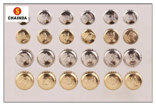 

Free Shipping 1pc Small Tube Generic Stainless Steel Gold and Silver Tudr Watch Crown