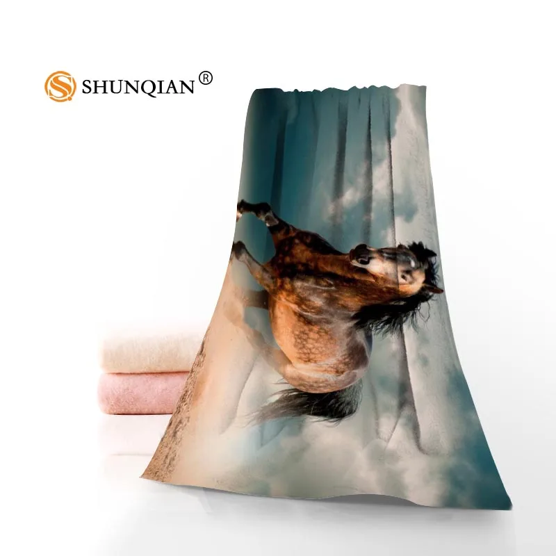 

Custom horse Towels Microfiber Fabric Popular Face Towel/Bath Towel Size 35x75cm, 70x140cm Print your picture