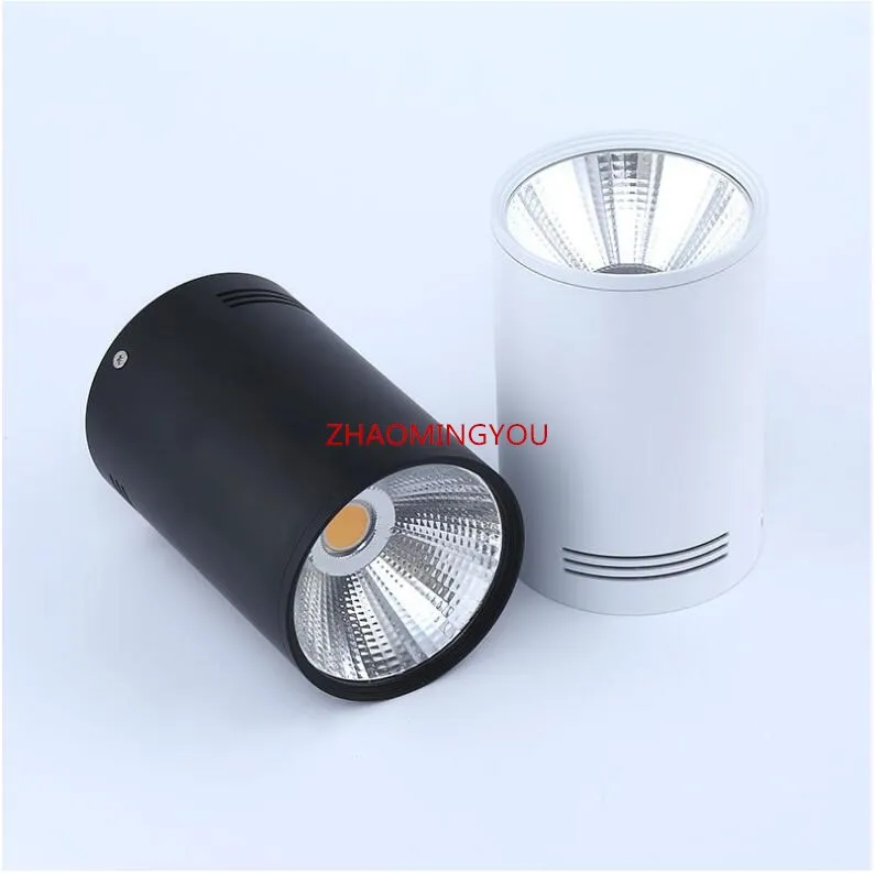 2020 Surface Mounted Dimmable COB LED Downlights 6W 9W 12W 20W 25W 30W LED Ceiling Lamps Spot Light Downlights AC85-265V