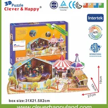 Новинка 3d головоломка Фантастическая модель карусели бумажное ремесло diy Развивающие игрушки для детей