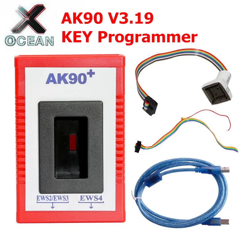 AK90+ для BMW EWS 1995-2005 новейшая версия V3.19 AK90 ключ программист OBD2 копия ключи автомобиля с лучшей ценой AK 90