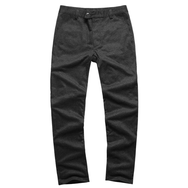 Для Мужчин's осень-зима новая текстура шерстяные полосатые брюки Для мужчин вертикальный узор Повседневное Европейский Стиль Кнопка летать брюки K571-2