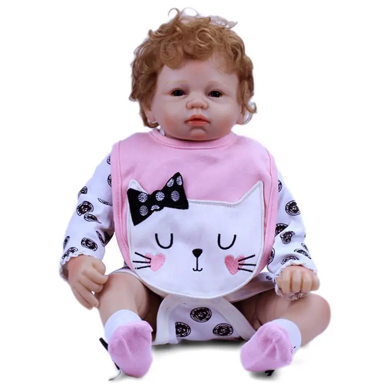 

53cm/21inch full Silicone Lifelike Bonecas Baby newborn realistic magnetic bebe reborn dolls new arrival