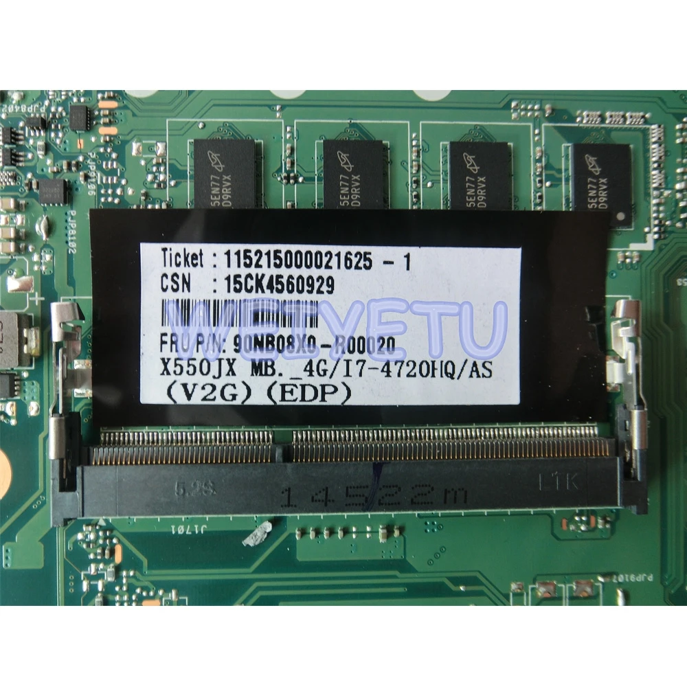  X550JX With 4GB RAM I7-4720 CPU Motherboard with GTX950M Graphics For ASUS X550J X550JK FX50J A550J