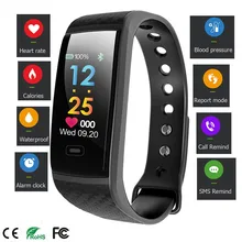 2018NEW Смарт Bluetooth4.0 браслет крови Давление монитор сердечного ритма наручные часы Фитнес трекер Шагомер разноцветный браслет