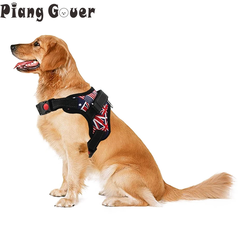 Adjustable Medium and large Pet Dog Harness Padded Soft Comfort Dog