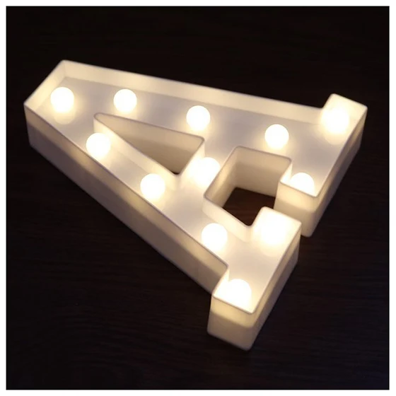 LED Marquee Letter Lights Alphabet Light Up Sign for Wedding Home Party Bar Decoration A | Лампы и освещение