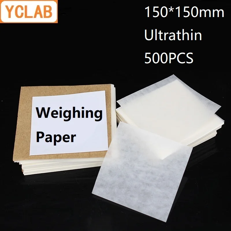 

YCLAB 150*150mm Weighing Paper Square Ultrathin 500PCS / Pack Laboratory Chemistry Equipment