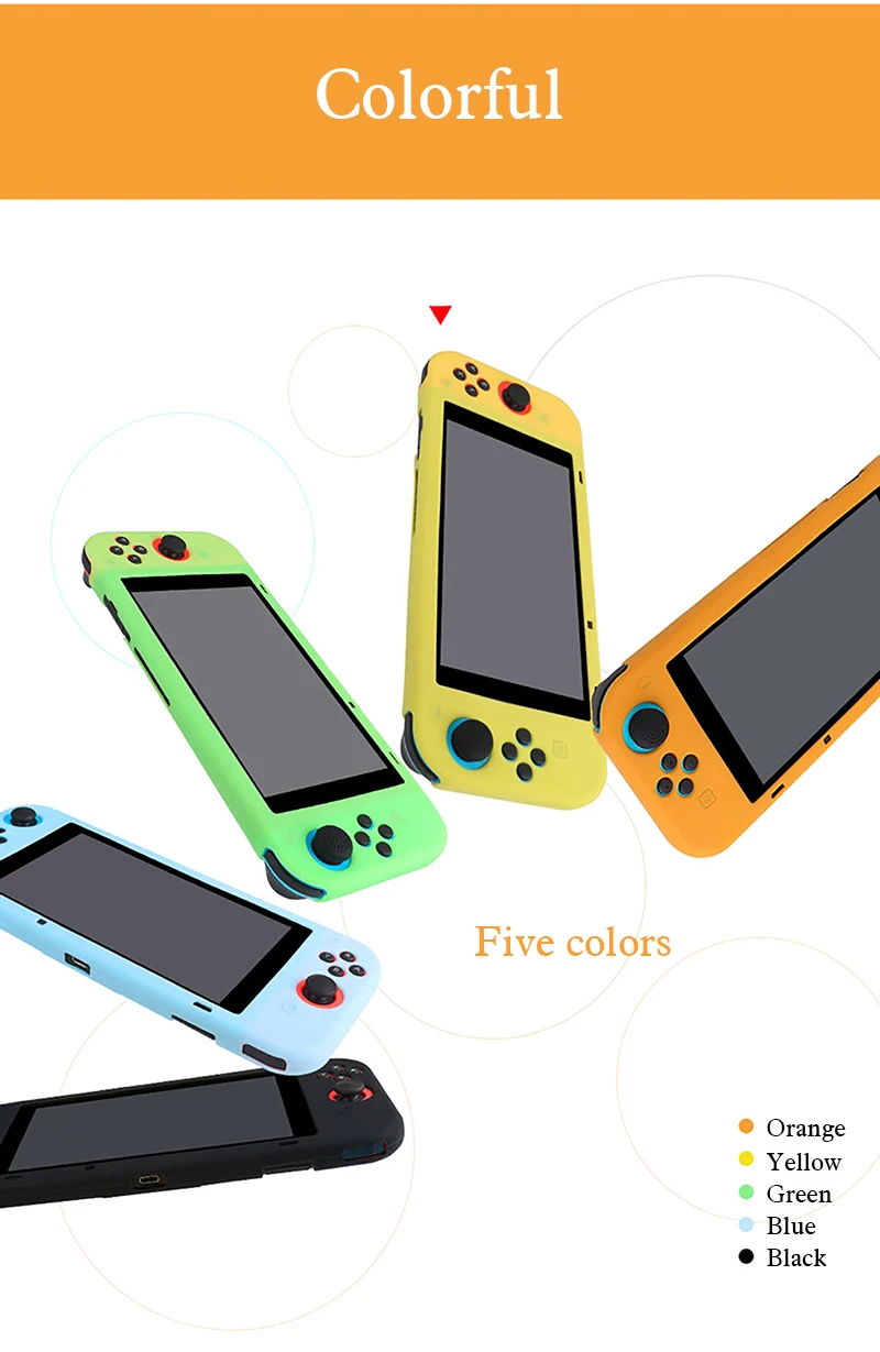 Мягкий силиконовый защитный чехол BUBM/Seperate Body Case/Grip Cover для nintendo Switch NS Console с контроллером Joy-Con