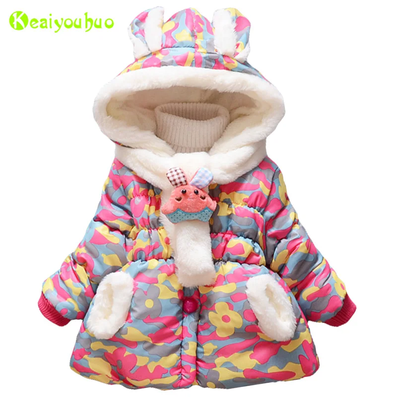 Куртка для маленьких девочек г. Осенне-зимняя куртка для девочек, пальто для младенцев детская теплая хлопковая верхняя одежда, пальто для девочек, пальто детская одежда