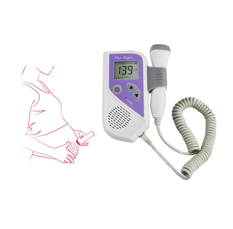 

Fetal Doppler Portable 2.5MHz Probe LCD Ultrasound Prenatal Detector Fetal Baby Heart Rate Monitor Fetal Doppler In Baby Monitor
