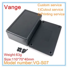 5 шт./лот литой под давлением делая IP54 DIY ABS пластиковый корпус коробка электронный проект 110*70*40 мм с вырезом услуги