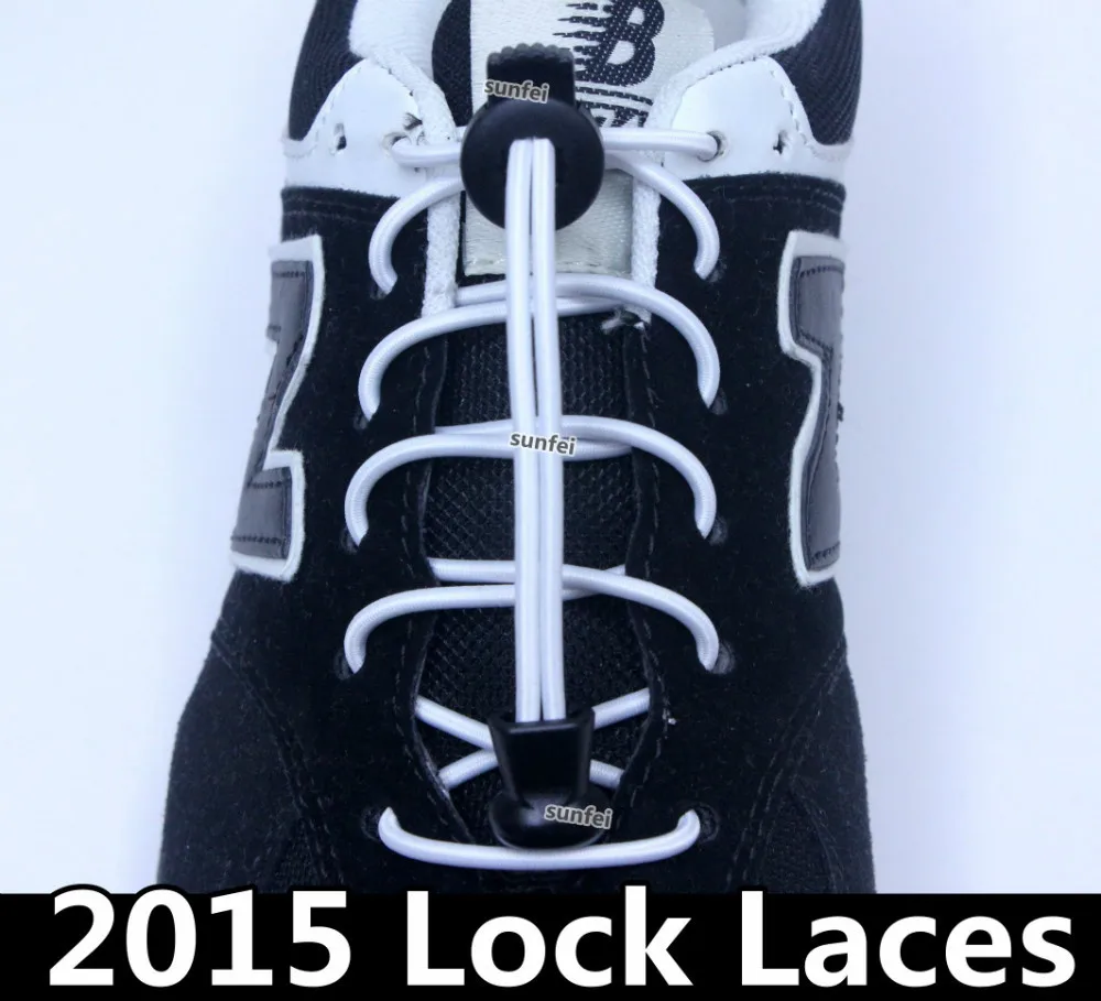 No Tie Elastic Shoelaces50 lace colors2015 Promotion Lock LacesEbay
