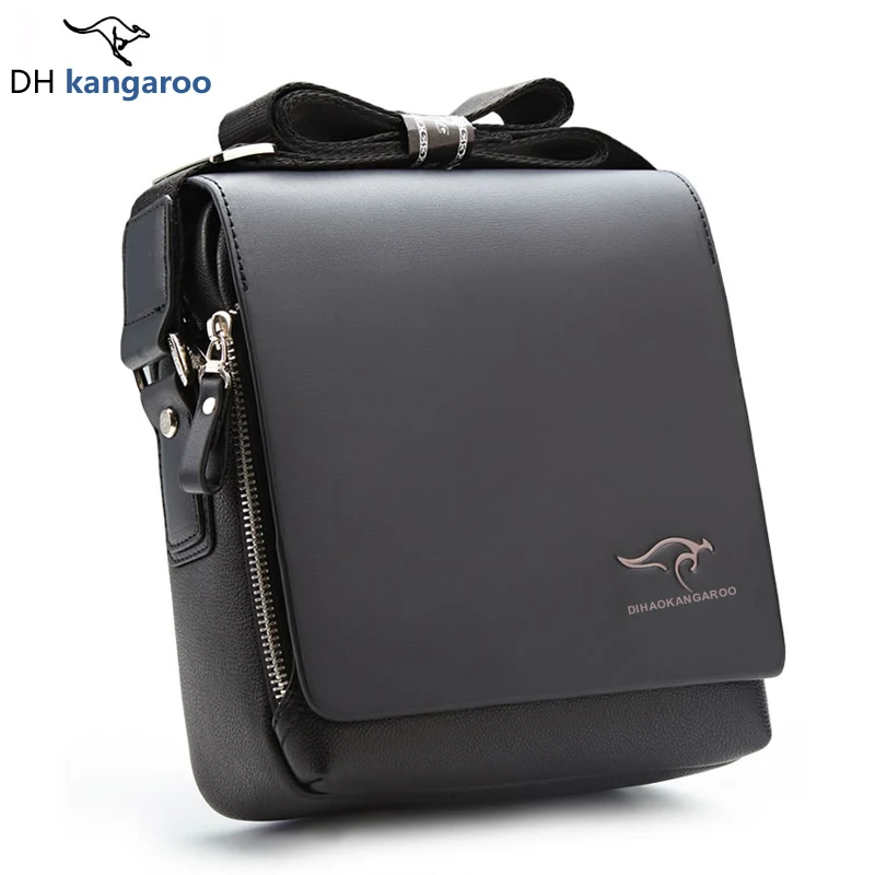 kangaroo Brand Genuine Leather Men's Crossbody Bag Fashion Men's