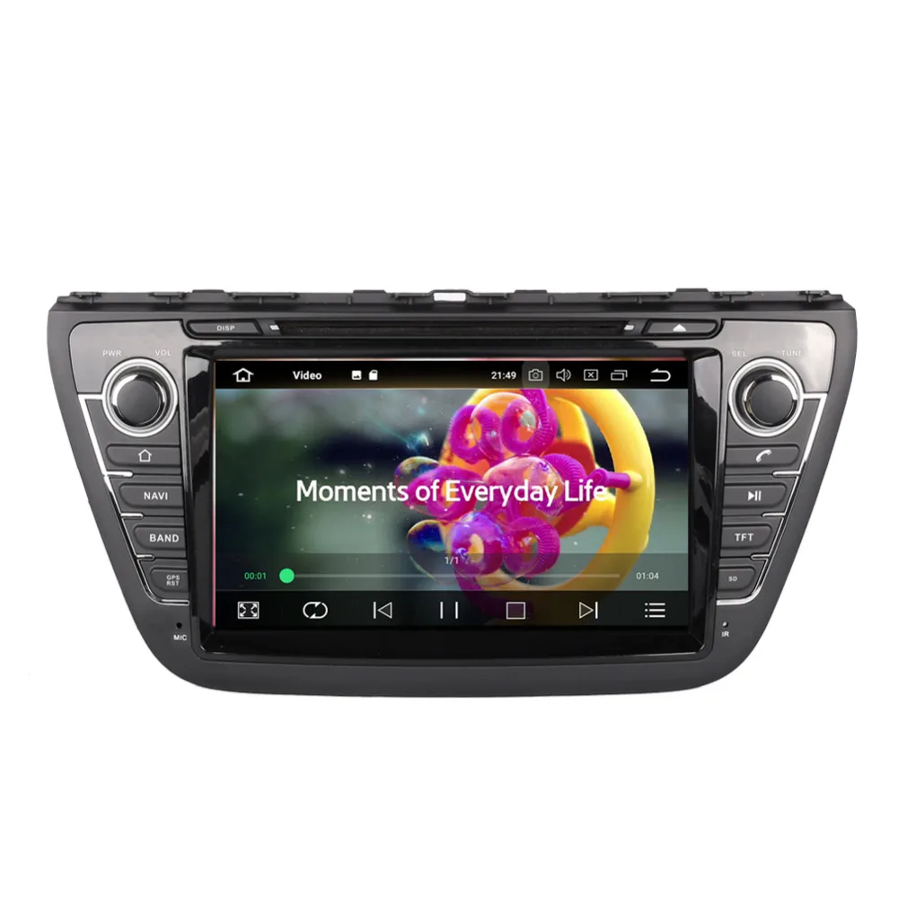 8-дюймовый автомобильный DVD-плеер с Android 8 0 восьмиядерным процессором 4 Гб + 32 ГБ GPS