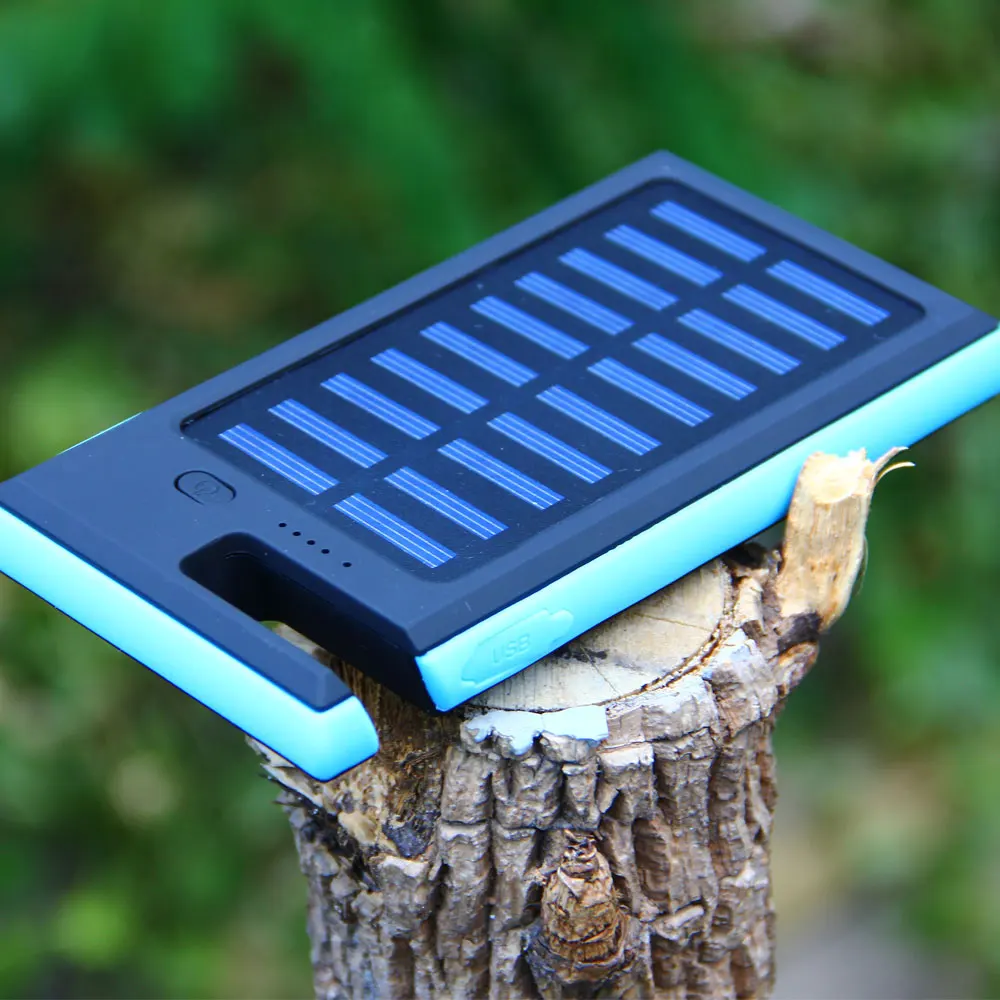 

12000mAh Solar Charger Portable Solar Power Bank External Battery Waterproof Dual USB Travel Charger for Mobile Phone Tablets