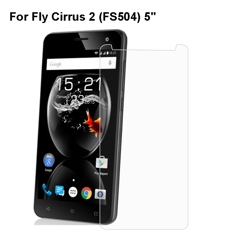 

2.5D 0.3mm tempered glass For Fly Cirrus 2 FS 504 screen protector guard film front case cover For Fly Cirrus 2 FS504