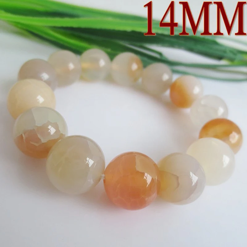 MOROW Fashion Dainty Natural Stone Bracelets Dragon Veins Agates Round Bead for Women Men Jewelry Charm Handmade Bracelets New (11)