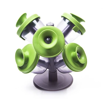 

6pcs Spice Jar Seasoning Tree Shape Stand Pop Up Spice Rack Condiment Cruet Storage Box Convenient Kitchen Tools KC1581