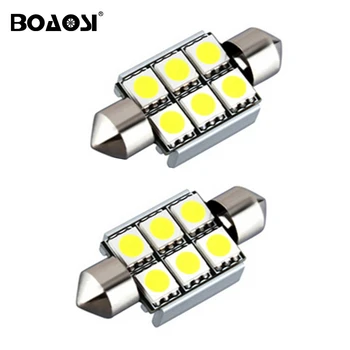

BOAOSI 4x C5W led Festoon 36mm 39mm 41mm Canbus C10W Bulb Car Interior light SMD 5050 Reading Dome Lamp 12V 24V 6000K White