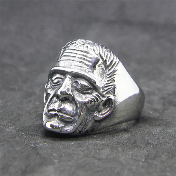 Drop Ship Sharp Famous Old Man Ring 316L Stainless Steel Mens Women ...