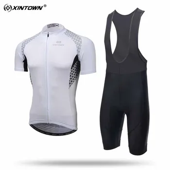 

XINTOWN Breathable Anti-Sweat Short Sleeve Cycling Sets Clothes Jerseys Bib Shorts Bike Ropa Ciclismo Bicycle Jersey AOCHUANG