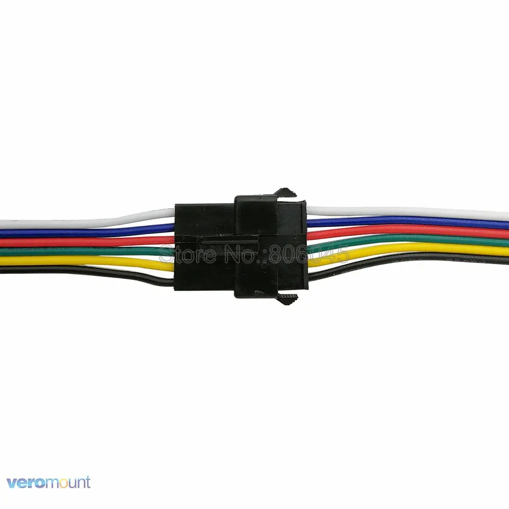 

10 Pairs 6Pin JST Connector 15cm Cable Male & Female Plug & Socket Connecting SM Cable Wire for 6 Pin RGB CCT 5 in 1 LED Strip