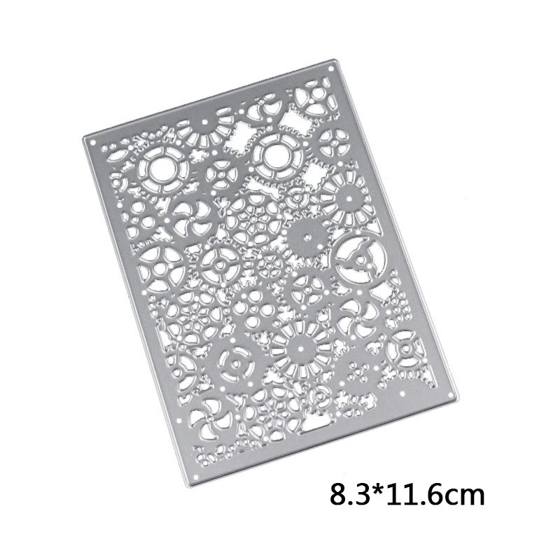 

Steampunk Cutting Die Gear Dies background Metal Cutting Dies paper craft Die Cuts for Card making Scrapbooking Decoration