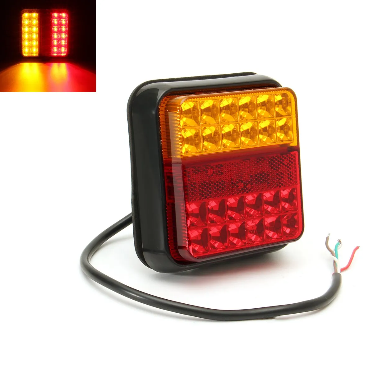 

E8 Truck Rear Taillight 12V 24LED Car Tail Light Waterproof Stop Indicator Lamp Universal for Truck Trailer Caravna UTE Boat