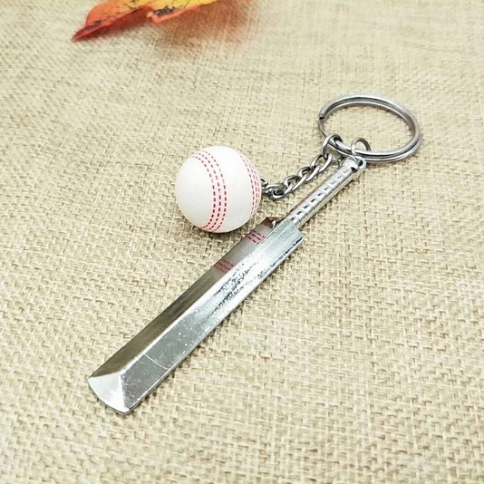 3D крикет брелок милый брелок для ключей для женщин крикет летучая мышь брелок креативная ключница portachiavi сумка Шарм - Цвет: white