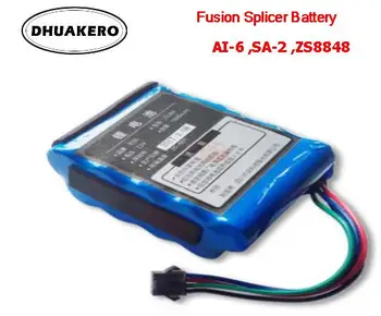 

free shipping AB148D Ai-6 SA-2 Optical Fiber Fusion Splicer machine supply power charger battery