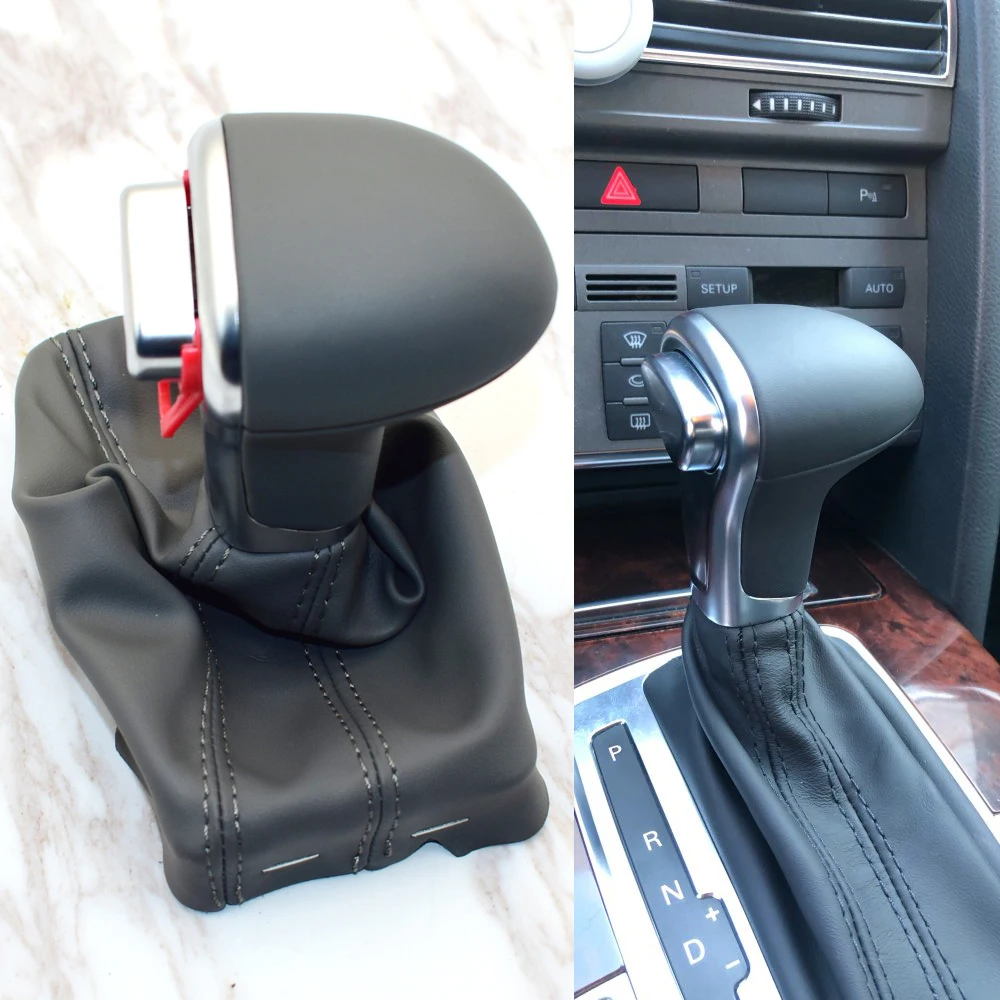 

Car Gear Shift Knob Gaitor Boot Cover Leather for Audi A5 A4L Q5 B8 B8PA B9 2009 2010 2011 2012 2013 2014 2015 Car-styling