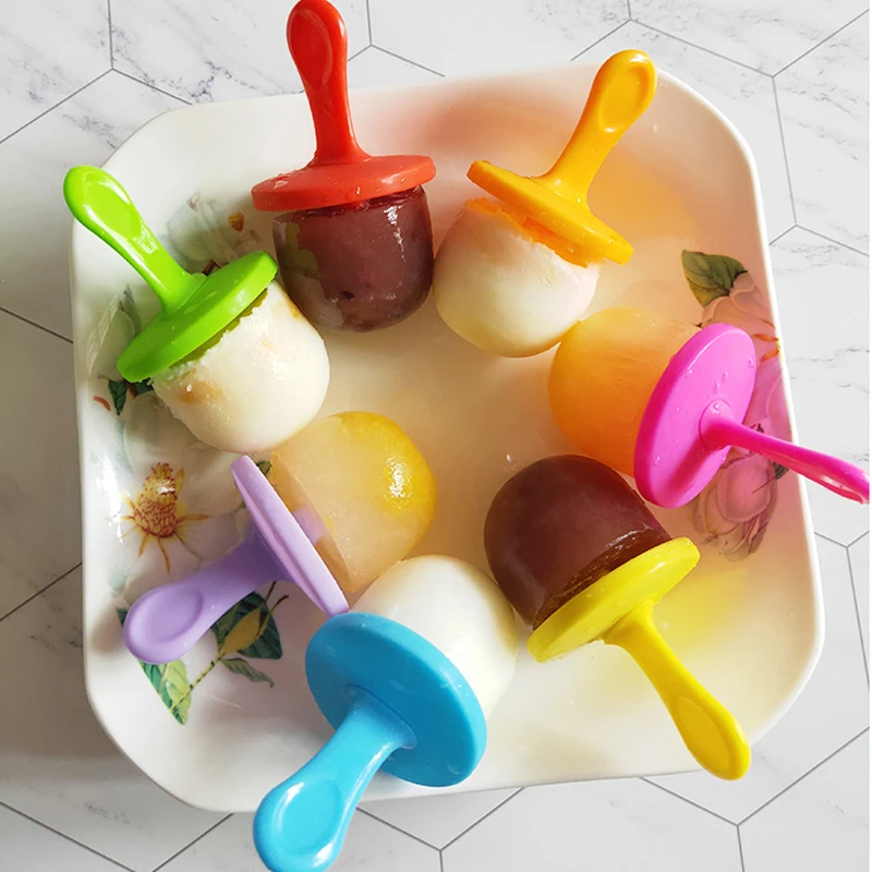 7 ячейку силиконовые мороженое плесень сок форма для мороженого детская Поп Плесень лоток для мороженого на палочке силиконовые формы для пирога украшения выпечки T